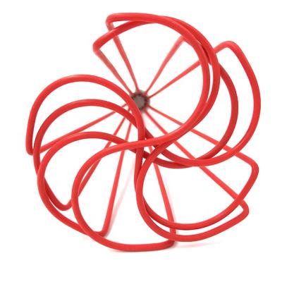 China Viable Colorful Windmill Beater Silicone 7in Steel Wire Hand Held Beater Perfect for Beating Beating Mixing Stirring for sale