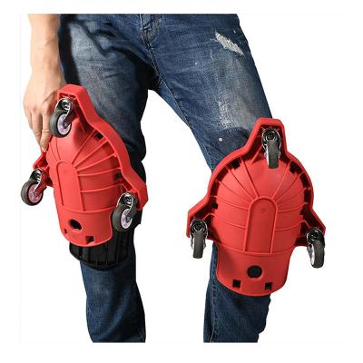 China Multifunctional ABS Kneeling Pads Creepers Knee Pad Tools with Wheels 3 Spinning Casters for Tile Work Floor Construction Painting for sale