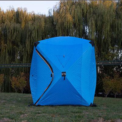 China Hot Sale Large Space Insulated Wide Bottom Tent Winter Fishing Ice Shelter Tent for sale