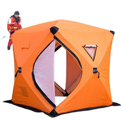 China Big Space Hydraulic Instant Automatic Waterproof Winter Outdoor Camping Ice Fishing Shelter Tent for sale