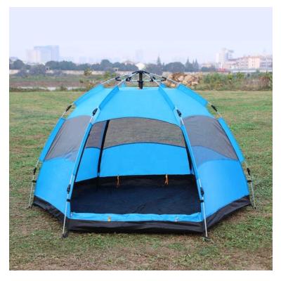 China Portable Outdoor Camping Tents For 3-4 Peoples Family Tent 2 Door 4 Door Waterproof Instant Rising Window for sale