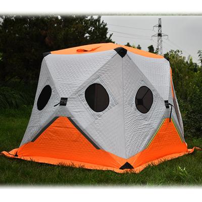 China Wholesale Automatic Large 3-4 Person Cube Outdoor Space Winter Fishing Tent Carp For Fishing And Ice Hunting for sale