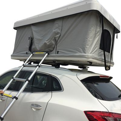 China Straight Tether Type 2021 Motorhomes Top Tent Hard Shell Roof Top Tent Outdoor Car Tent for sale