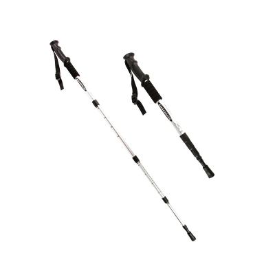 China Outdoor Camping Hiking Traveling 4 Section Shockproof Non-slip Outdoor Hiking Nordic Walking Rods Pole Trekking Pole for sale