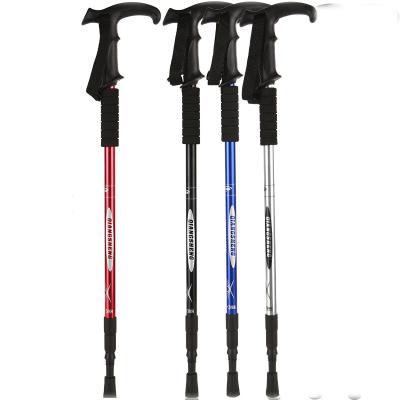 China Outdoor Camping Hiking Traveling 3 Section Shockproof Non-slip Outdoor Hiking Nordic Walking Canes Walking Pole Trekking Pole for sale