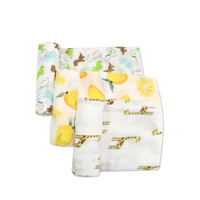 China High Quality Eco-Friendly Anti-Static Baby Cotton Bamboo Muslin Wrap Blanket for sale