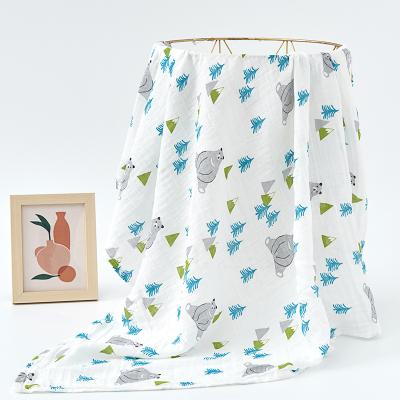 China Wholesale High Quality Anti-Static Custom Designs Organic Cotton Baby Muslin Wrap Blanket for sale