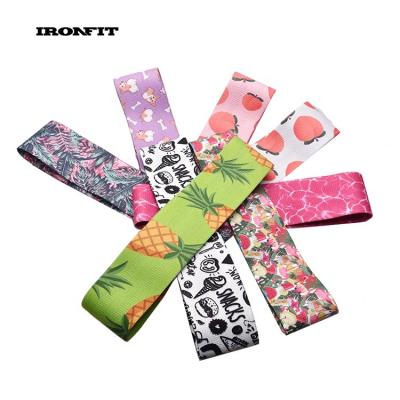 China 3 Resistance Levels For Private Labels Choice Elastic Fabric Patterned Resistance Booty Bands Custom for sale