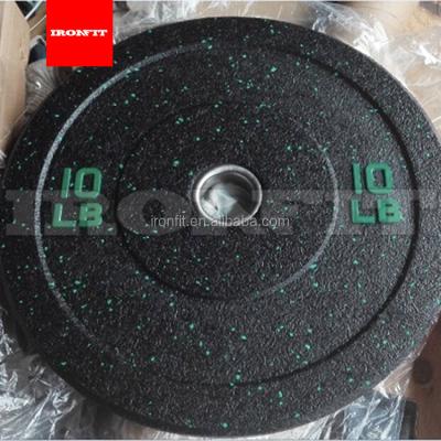 China Commercial Use Weight Rubber Plate With Colored Particles For Commercial Use for sale