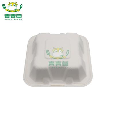 China Bio Degradable Sugar Cane Bagasse Environmental Friendly Vietnam Lunch Box Mold Pulp Clamshell Box for sale