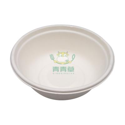 China Biodegradable Sugarcane Waste Bagasse Soup Bowl Deep Tray With Bowl Price for sale