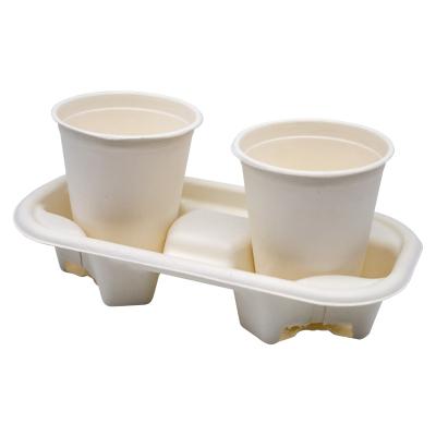 China Sugarcane Biodegradable Bagasse Paper Cups Custom Bagasse Tableware Manufacturers for sale