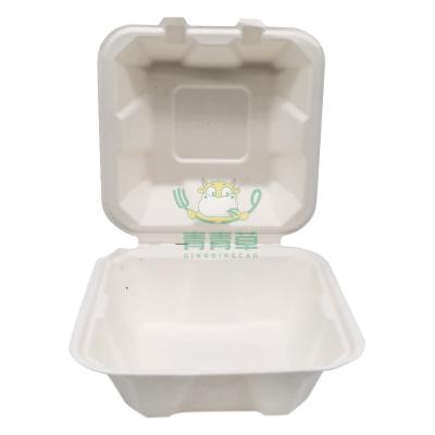 China Eco - Friendly Biodegradable Take Out Dinner Set Box Sugar Cane Bagasse for sale