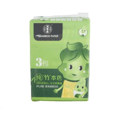 China OEM Tissue Pocket Tissue Pouch Facial Bundle 3 Pieces One Bundle Facial Tissue 3 Ply Virgin Pulp Pocket Tissue Bamboo Set for sale