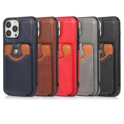 China Shockproof For iPhone 13 Case Sublimation Wholesale Wallet Envelope Luxury Leather Card Holder For iPhone 13 pro Max Phone Case for sale