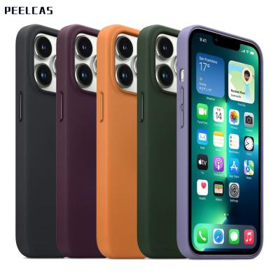 China Shockproof For iphone 13 Cases Custom Original Leather Magsafe Luxury Magnetic Phone Case For Iphone 13 12 pro Max Mini for sale