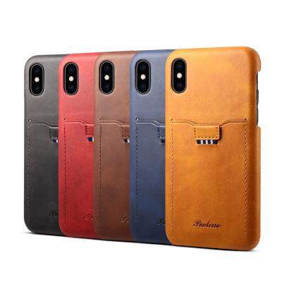 China Wholesale High End Inclusive Leather With Pluggable Card Slot For iphone xs max xr phone case CK1911-IX for sale