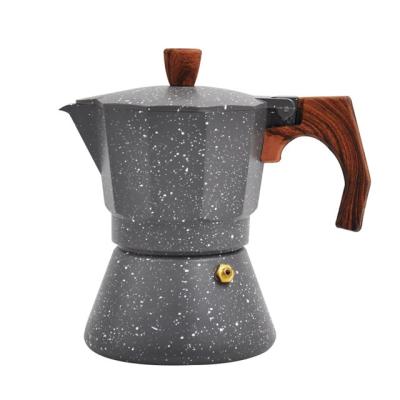 China Sustainable New Design Customized Classic Aluminum Espresso Coffee Maker Induction Mocha Pot for sale