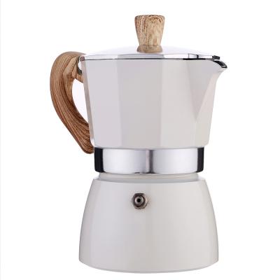 China 6cups 300ML Stovetop Viable Wholesale Classic Aluminum Espresso Italian Coffee Maker Moka Pot for sale