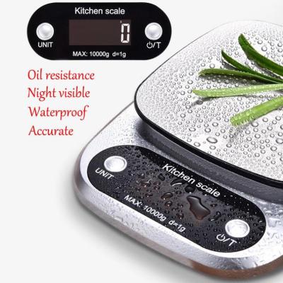 China With Tray New Arrival Stainless Scale ABS Kitchen Scale Digital Kitchen Scale Food Scale Accurate Measuring Weighing for sale