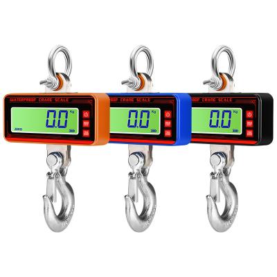 China Weight Measuring Accurate Operation Sales Iron Strong Aluminum Alloy LCD Display Crane Scale Optional Display Interval Overload Alarm Waterproof for sale