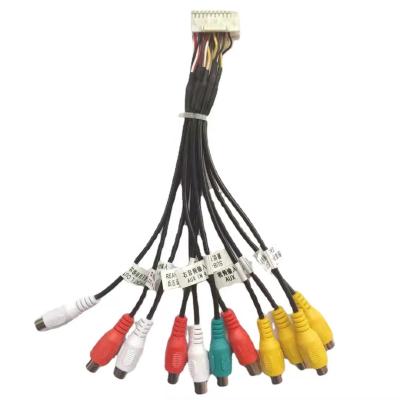 China Automobile Dvd Android Navigation Rca Cable 20 Pin Power Amplifier Harness For Car Video Audio for sale