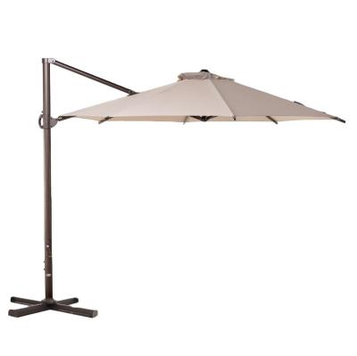 China Modern Outdoor 11ft Round Outdoor Umbrella Offset Aluminum Cantilever With Wind Duct Patio Umbrella for sale