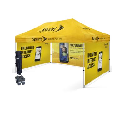 China Custom Aluminum Alloy Canopy Top Tent Full Color Printed All 4 Sides With Unlimited Graphics Commercial Canopies Pop Up Canopy Tent for sale