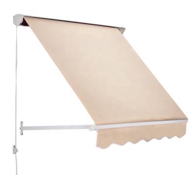 China Retractable Tent Anti-UV Retractable Window Shade Sun Manual Arm Drop Patio Tent for sale