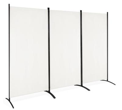 China Contemporary View Decoration wSteel Screen Umbrella 3-Panel Room Divider Waterproof Folding Privacy Screen for sale