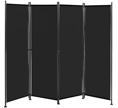 China Contemporary Folding View Decoration wSteel Screen Sunshade 4Panel Room Divider Waterproof Folding Privacy Screen for sale