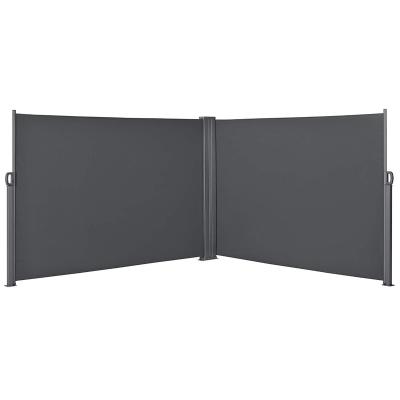 China Retractable Folding Side Divider 6x1.5m/6x1.6m/6x1.8m/6x2m Outdoor Sun Shade Patio Tent Double Screen for sale