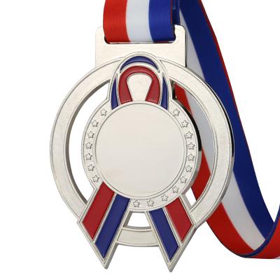 China China medal factory ribbon plated custom empty metal 3d sports award medals for sale