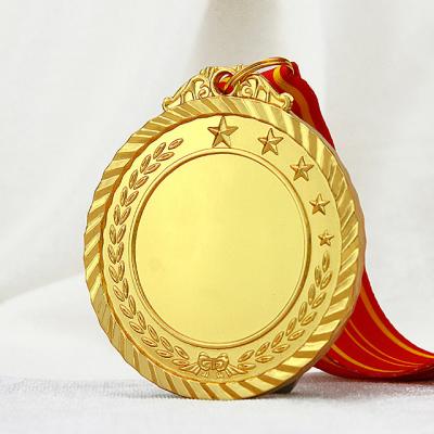 China China Design Your Own Logo Customized Cheap Gold Souvenir Award Star Blank Silver Bronze Plated Medal for sale