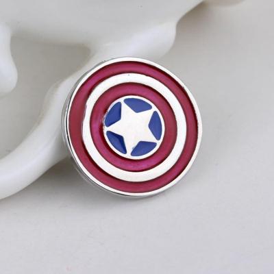 China China The Avengers Brooch Pins Captain America Superman Spiderman Fashion Metal Hat Metal Badge For Men for sale