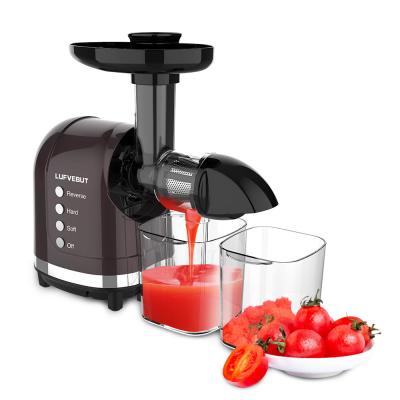 China New ABS Housing Fruit Juicer Single Original Whole Slow Orange Slow Juicer Cold Press Extrusion Horizontal Low Speed ​​Citrus Juicer Masticating Extractor for sale