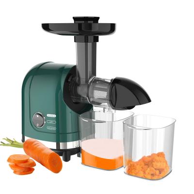 China New Unique Professional Low Speed ​​Powerful Maximum Juice Yield Horizontal Slow Extrusion Juicer With AC Motor for sale