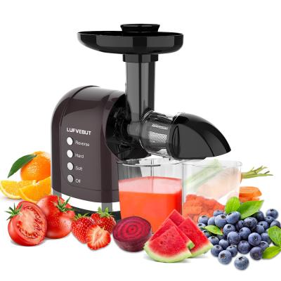 China Single Low Speed ​​Automatic Extrusion Good Quality Grape Watermelon Fruit Masticating Extractor Juicer for sale