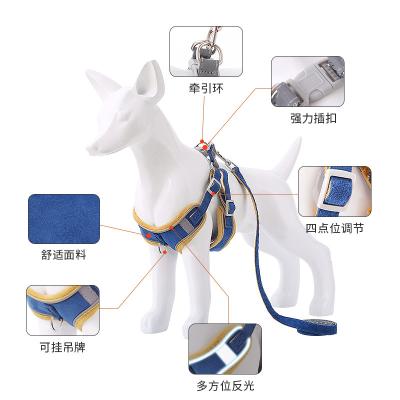 China Wholesale Reflective Portable Dog Rope For Travel Pet Walking Cat Hollow Leashes For Arming With Adjustable Reflective Straps for sale