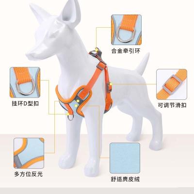 China Wholesale Reflective Pet Leashes OEM ODM Shoulder Strap Travel Dogs Harness For Outdoor Walking for sale