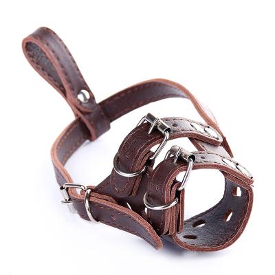 China CLASSIC Adjustable Dog Muzzle Anti Bite Covers Brown Anti-Called Pet Muzzle Say Bite-Pro Mouth Guard Offace for sale