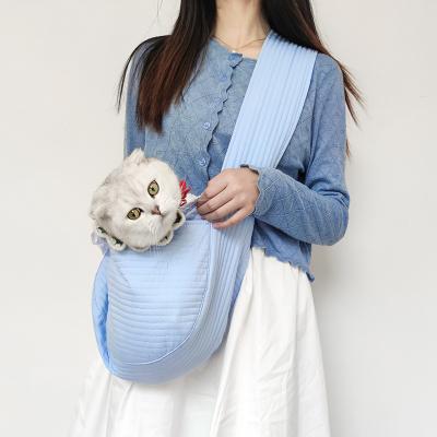 China Wholesale Viable Cute Outdoor Travel Cotton Teddy Dog Carrier Slings Carry Bag for sale