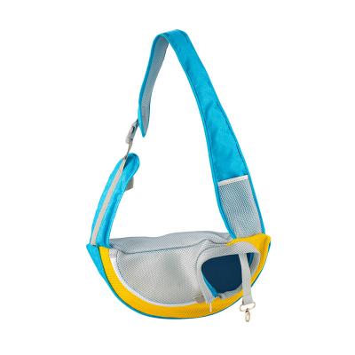 China Viable Colorful Wholesale Canvas Mesh Pet Travel Bag Dog Carrier Slings With Adjustable Wide Shoulder Straps for sale