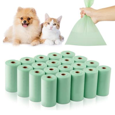 China Stored Pets Poo Collection Bags Waterproof Extra Thick Strong Biodegradable Dog Waste Bags for sale