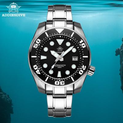 China Automatic date makers sell addies to watch men's fully automatic mechanical watch Swiss C3 stainless steel luminous waterproof diving watch for sale