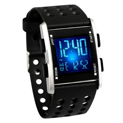 China Manufacturers Automatic Wholesale Multifunctional Sports Student Automatic Colorful Square LED Watch Waterproof Electronic Watch Drop Ship for sale