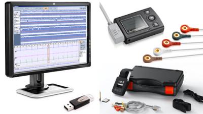 China 3 Channels Holter Mini Digital Holter Monitor for 1-7 Days Recording Pacemaker Detection for CARDIOSCAN Software for sale