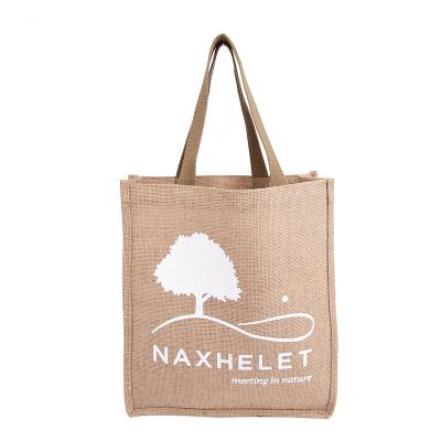 China NATIONAL High Quality Eco Friendly Jute Bag Customized Printing Jute Tote Bag With Inner Lamination for sale