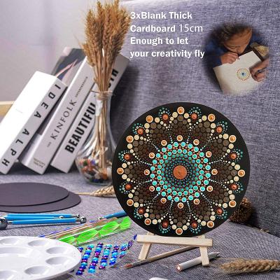 China High Quality Art Metal Silica Gel Materials Painting Mandala Acrylic Wood Sponge Paper Dotting Tools, Custom Set Cama De Ropa Mandala for sale