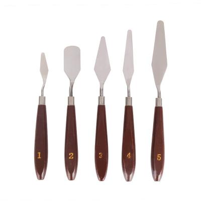 China Hot Selling 5pcs Eco-friendly/Durable/Portable Set Palette Knife Acrylic Painting Tools for Artist, Accept OEM/ODM Painting Palette Knife for sale